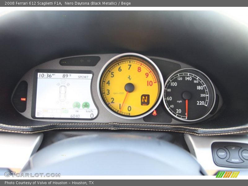  2008 612 Scaglietti F1A F1A Gauges