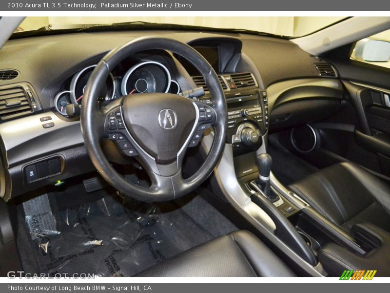 Palladium Silver Metallic / Ebony 2010 Acura TL 3.5 Technology
