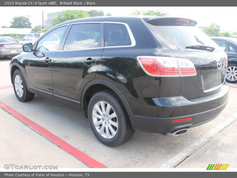 Brilliant Black / Black 2010 Mazda CX-9 Sport AWD