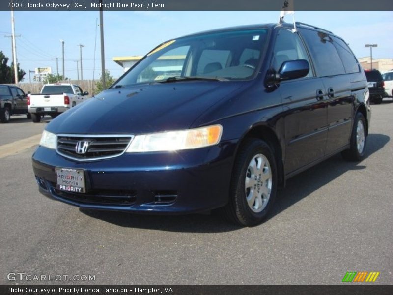 Midnight Blue Pearl / Fern 2003 Honda Odyssey EX-L