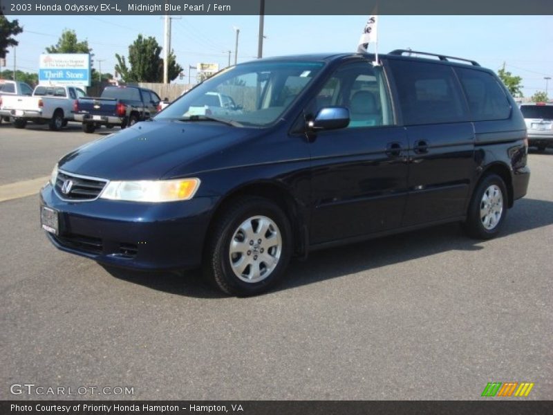 Midnight Blue Pearl / Fern 2003 Honda Odyssey EX-L