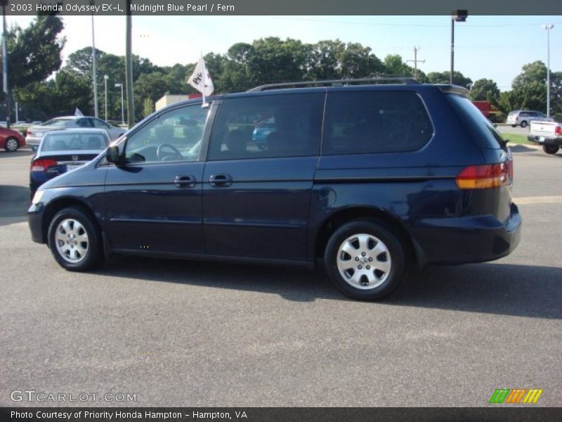 Midnight Blue Pearl / Fern 2003 Honda Odyssey EX-L