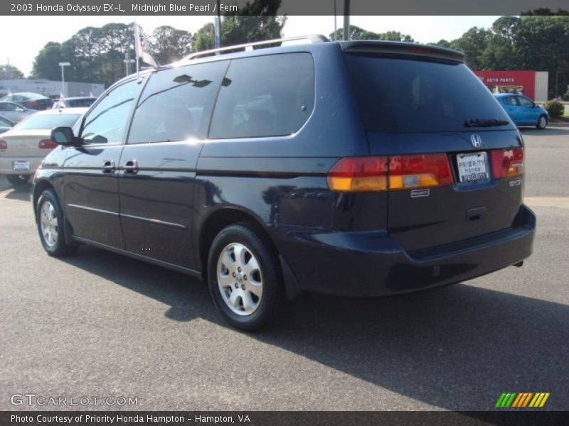 Midnight Blue Pearl / Fern 2003 Honda Odyssey EX-L