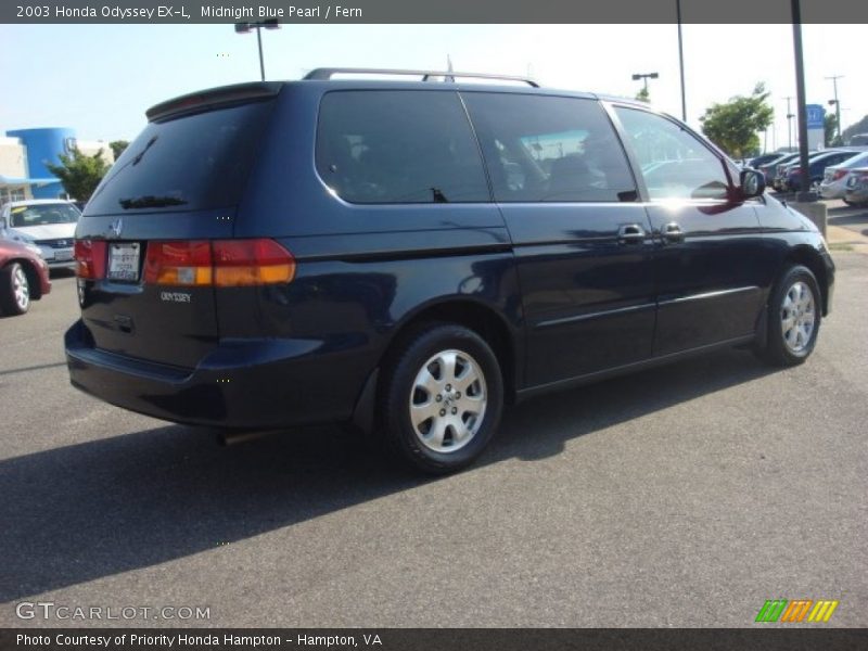 Midnight Blue Pearl / Fern 2003 Honda Odyssey EX-L