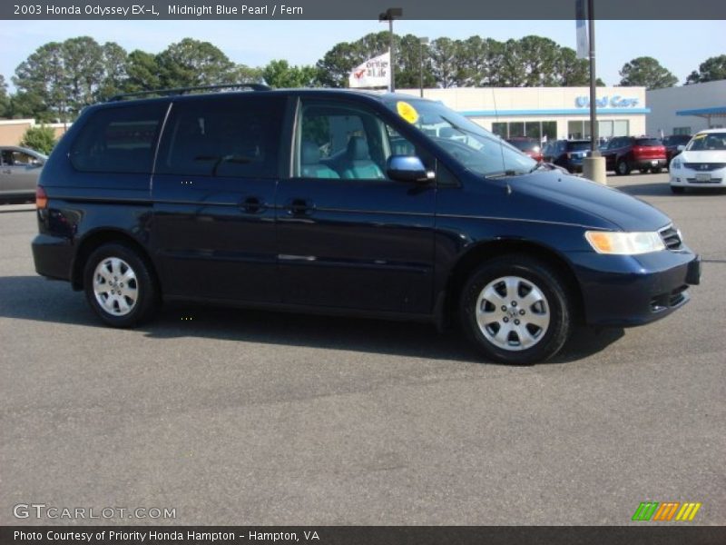 Midnight Blue Pearl / Fern 2003 Honda Odyssey EX-L