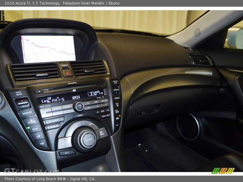 Palladium Silver Metallic / Ebony 2010 Acura TL 3.5 Technology