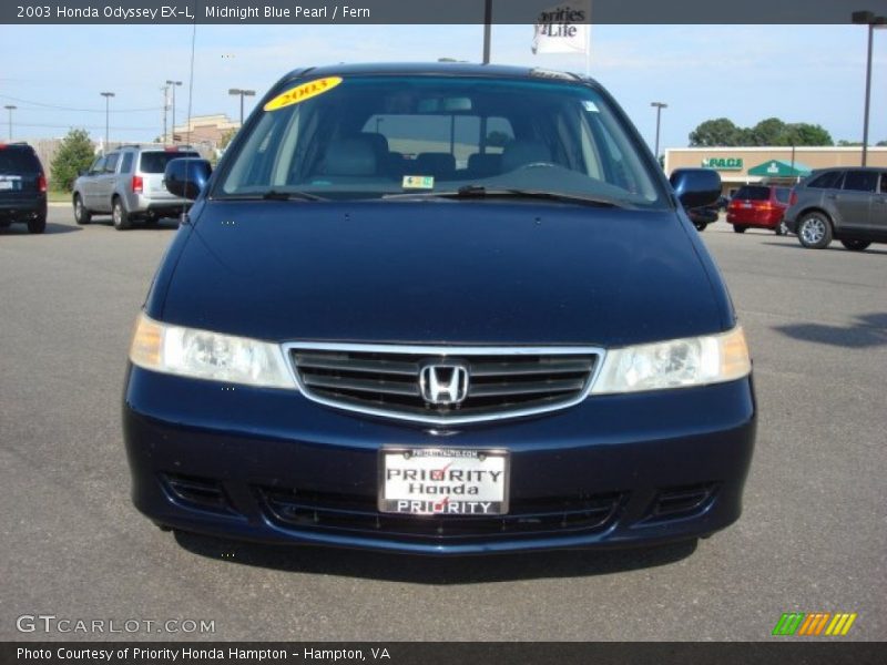 Midnight Blue Pearl / Fern 2003 Honda Odyssey EX-L