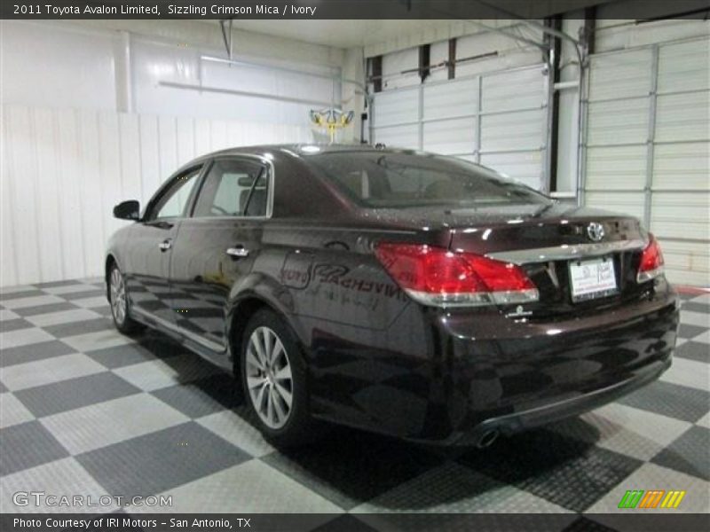 Sizzling Crimson Mica / Ivory 2011 Toyota Avalon Limited