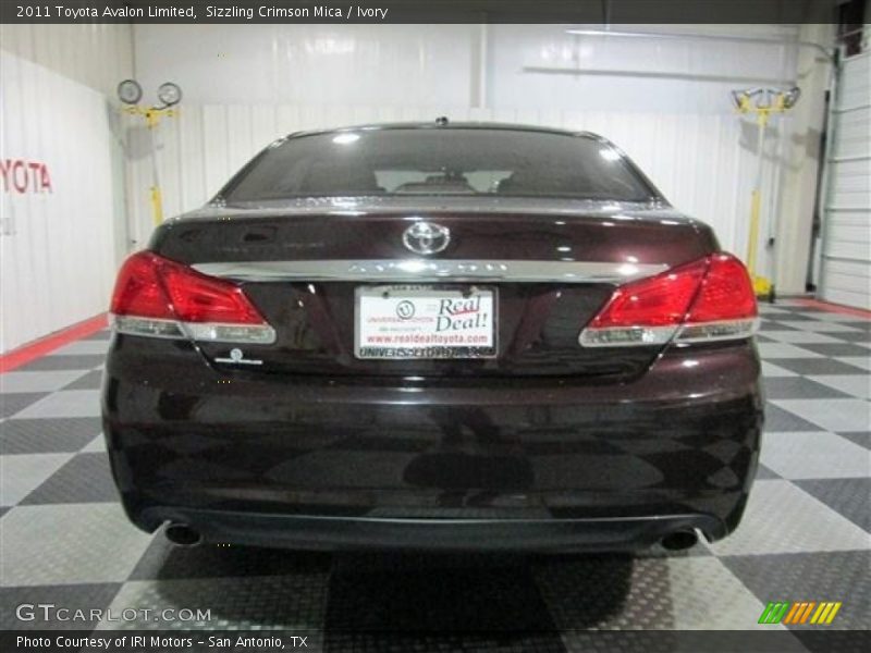Sizzling Crimson Mica / Ivory 2011 Toyota Avalon Limited