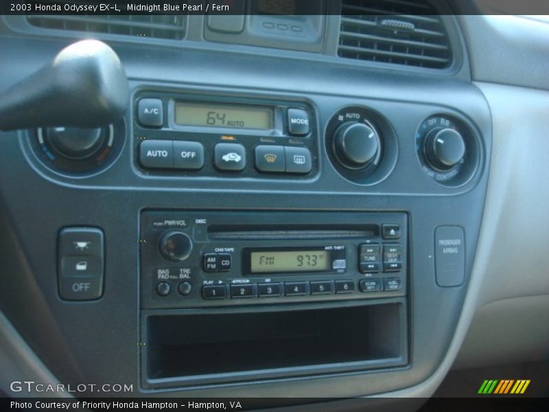 Midnight Blue Pearl / Fern 2003 Honda Odyssey EX-L