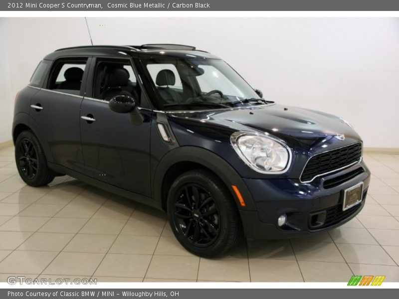 Cosmic Blue Metallic / Carbon Black 2012 Mini Cooper S Countryman