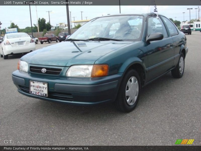 Sierra Green Metallic / Beige 1995 Toyota Tercel DX Coupe