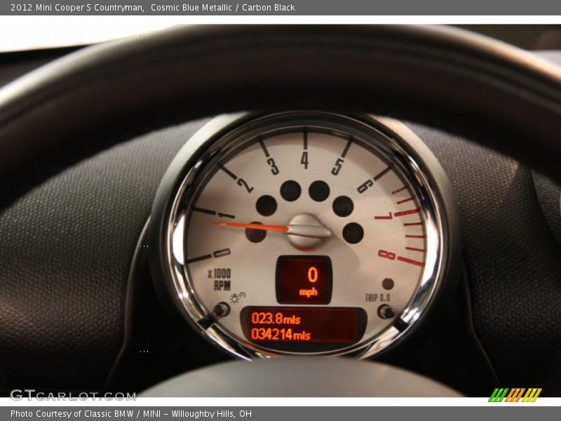 Cosmic Blue Metallic / Carbon Black 2012 Mini Cooper S Countryman