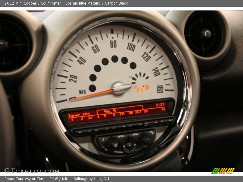 Cosmic Blue Metallic / Carbon Black 2012 Mini Cooper S Countryman