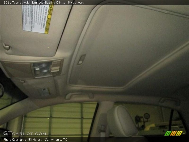 Sizzling Crimson Mica / Ivory 2011 Toyota Avalon Limited