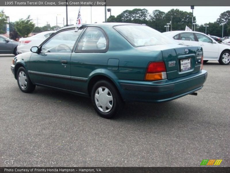 Sierra Green Metallic / Beige 1995 Toyota Tercel DX Coupe