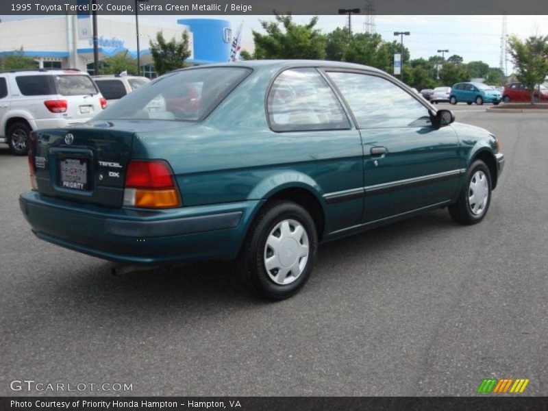 Sierra Green Metallic / Beige 1995 Toyota Tercel DX Coupe