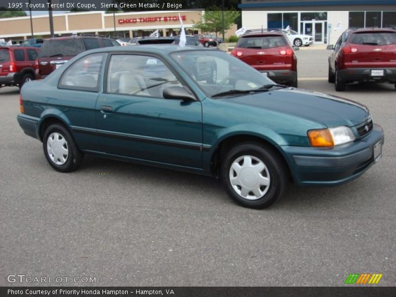 Sierra Green Metallic / Beige 1995 Toyota Tercel DX Coupe