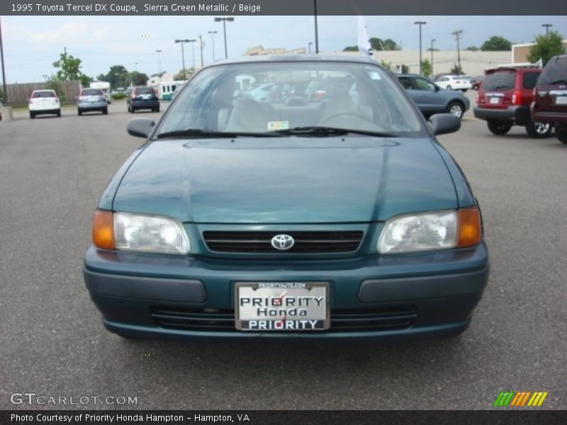 Sierra Green Metallic / Beige 1995 Toyota Tercel DX Coupe