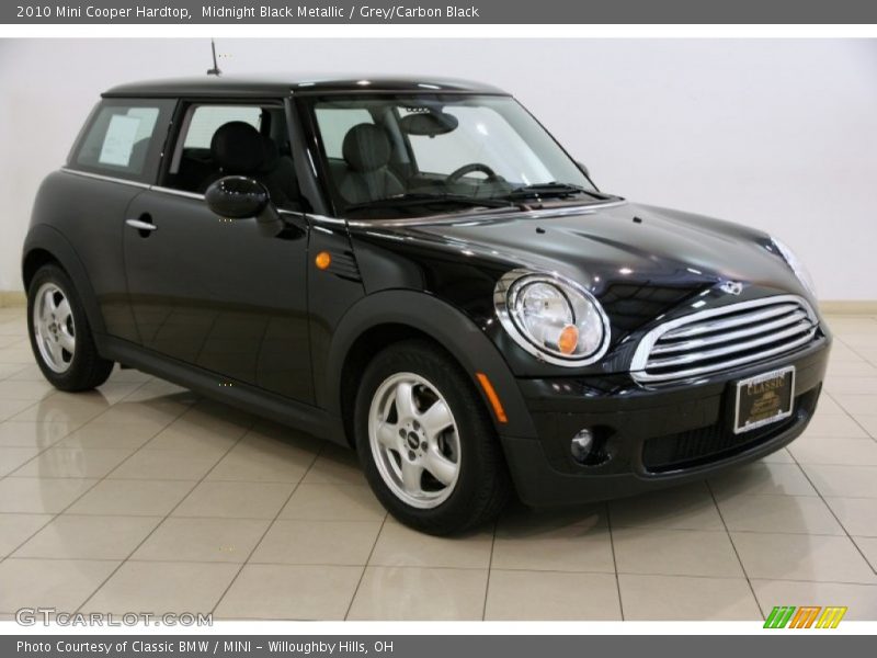 Midnight Black Metallic / Grey/Carbon Black 2010 Mini Cooper Hardtop