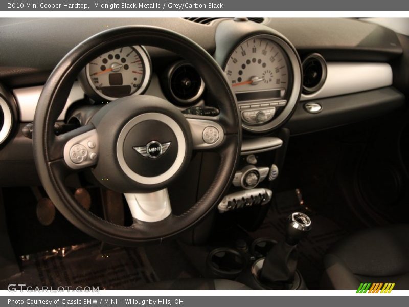 Midnight Black Metallic / Grey/Carbon Black 2010 Mini Cooper Hardtop