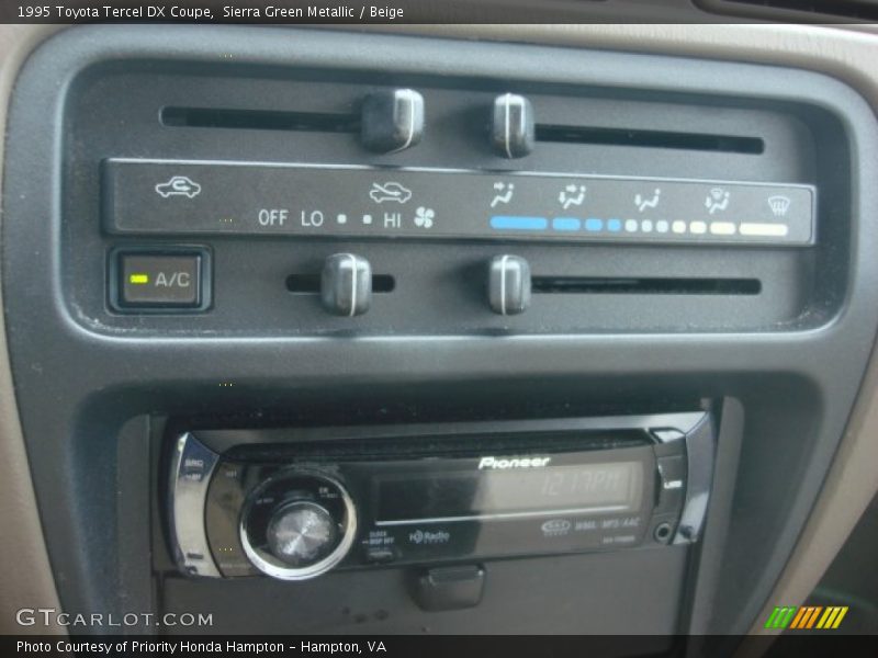 Sierra Green Metallic / Beige 1995 Toyota Tercel DX Coupe