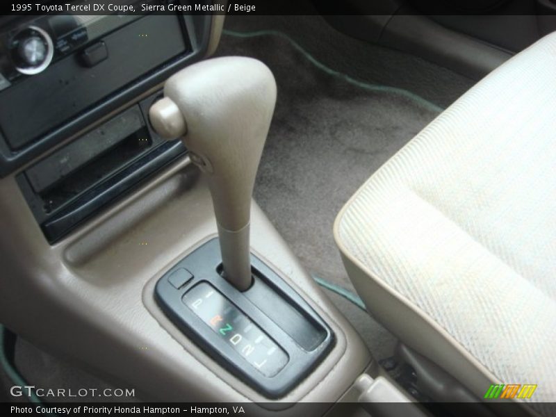 Sierra Green Metallic / Beige 1995 Toyota Tercel DX Coupe