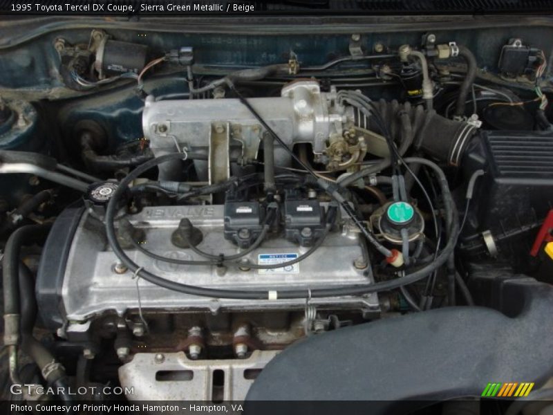 Sierra Green Metallic / Beige 1995 Toyota Tercel DX Coupe