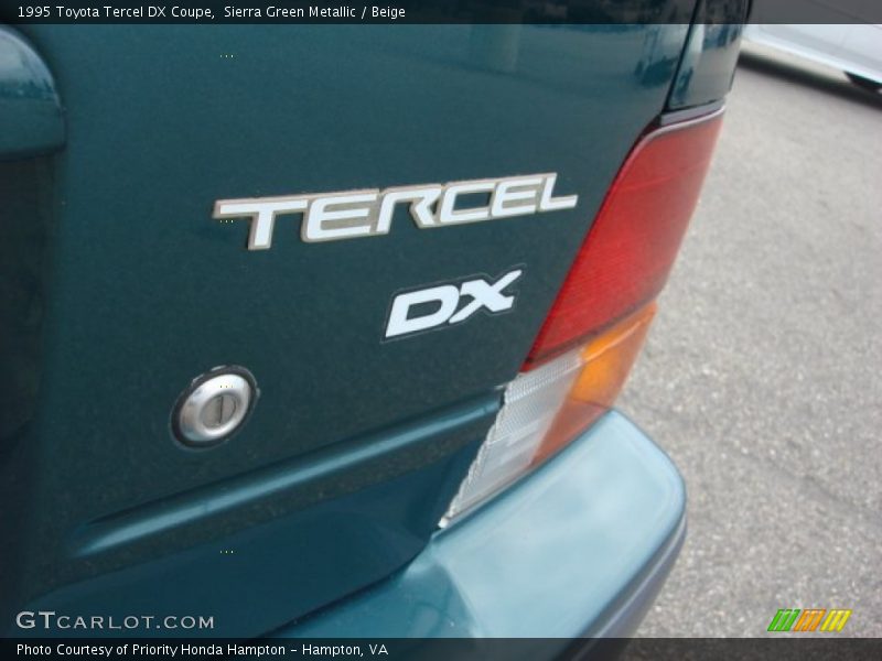Sierra Green Metallic / Beige 1995 Toyota Tercel DX Coupe