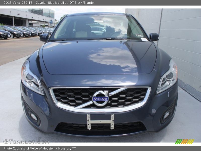 Caspian Blue Metallic / Off Black/Blonde 2013 Volvo C30 T5
