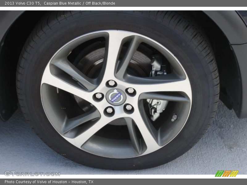 Caspian Blue Metallic / Off Black/Blonde 2013 Volvo C30 T5