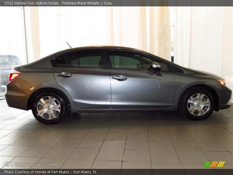 Polished Metal Metallic / Gray 2012 Honda Civic Hybrid Sedan