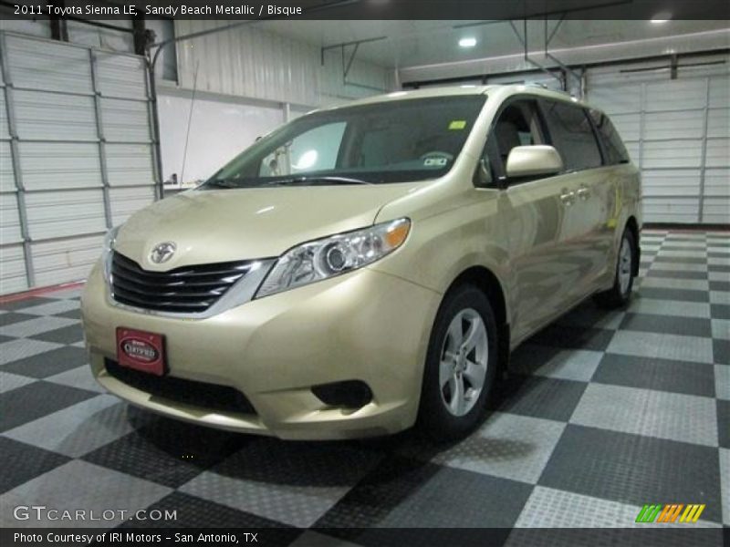 Sandy Beach Metallic / Bisque 2011 Toyota Sienna LE