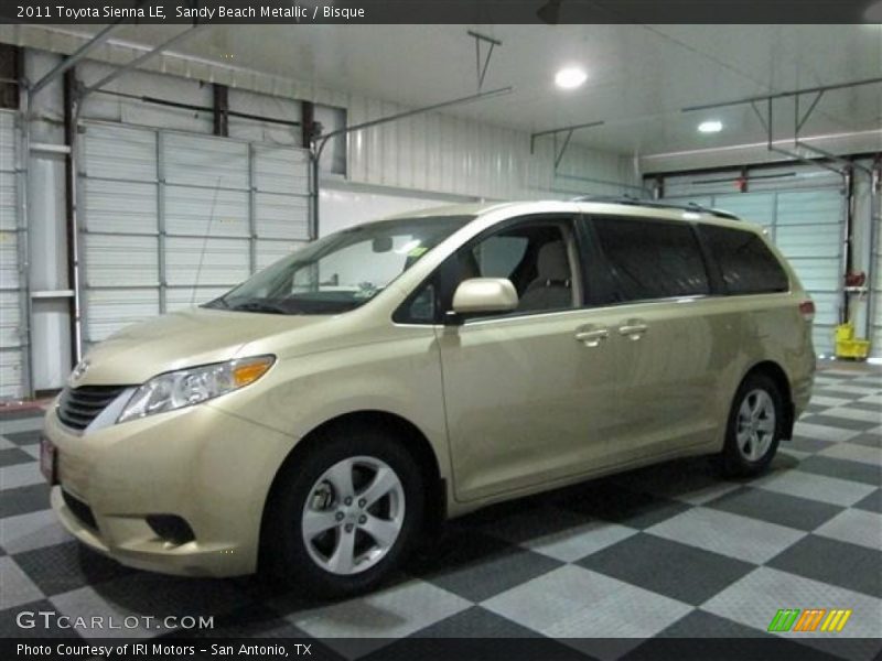 Sandy Beach Metallic / Bisque 2011 Toyota Sienna LE