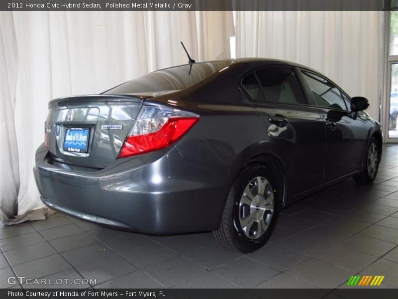 Polished Metal Metallic / Gray 2012 Honda Civic Hybrid Sedan