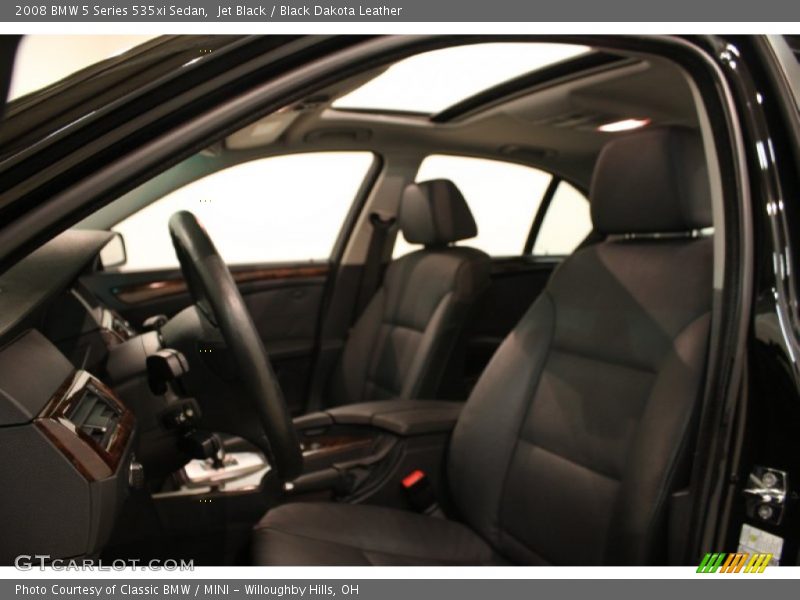 Jet Black / Black Dakota Leather 2008 BMW 5 Series 535xi Sedan