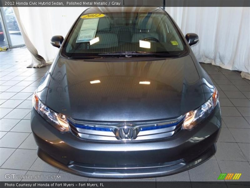 Polished Metal Metallic / Gray 2012 Honda Civic Hybrid Sedan
