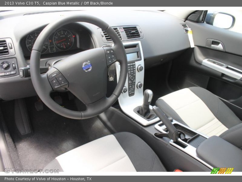 Caspian Blue Metallic / Off Black/Blonde 2013 Volvo C30 T5