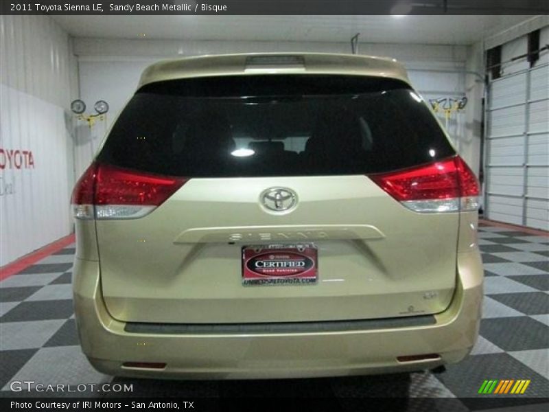 Sandy Beach Metallic / Bisque 2011 Toyota Sienna LE