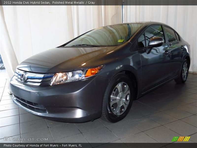 Polished Metal Metallic / Gray 2012 Honda Civic Hybrid Sedan