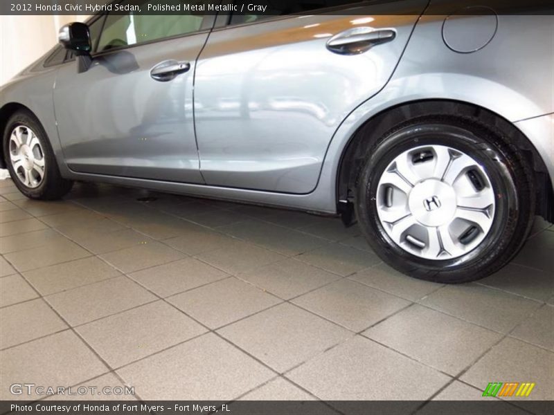 Polished Metal Metallic / Gray 2012 Honda Civic Hybrid Sedan