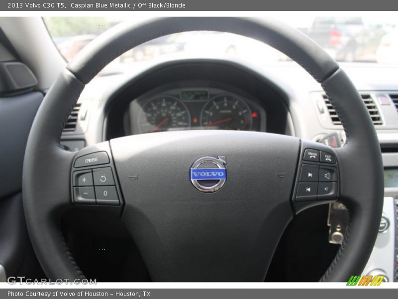 Caspian Blue Metallic / Off Black/Blonde 2013 Volvo C30 T5
