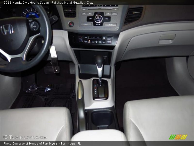 Polished Metal Metallic / Gray 2012 Honda Civic Hybrid Sedan