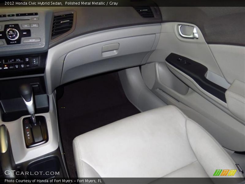 Polished Metal Metallic / Gray 2012 Honda Civic Hybrid Sedan