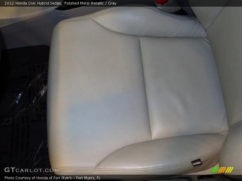 Polished Metal Metallic / Gray 2012 Honda Civic Hybrid Sedan