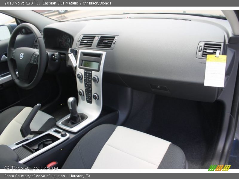 Caspian Blue Metallic / Off Black/Blonde 2013 Volvo C30 T5