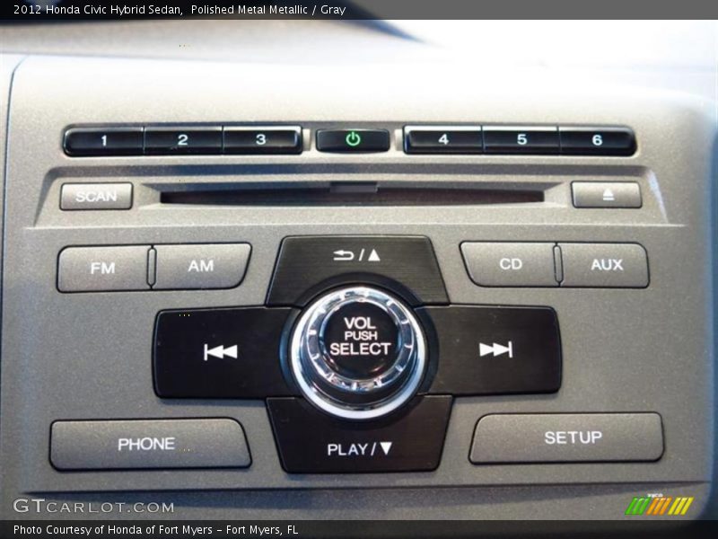 Polished Metal Metallic / Gray 2012 Honda Civic Hybrid Sedan