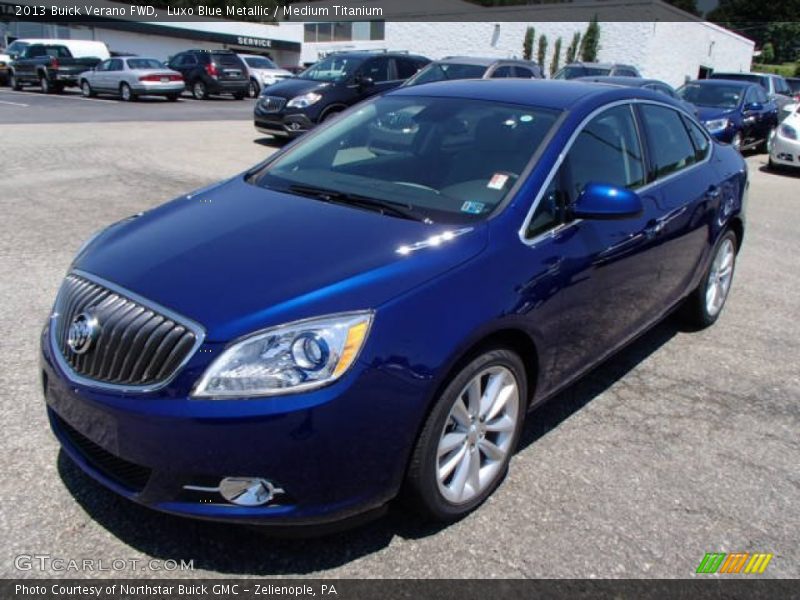 Luxo Blue Metallic / Medium Titanium 2013 Buick Verano FWD
