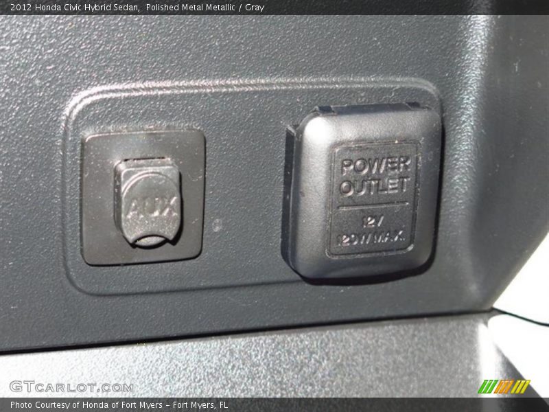 Polished Metal Metallic / Gray 2012 Honda Civic Hybrid Sedan