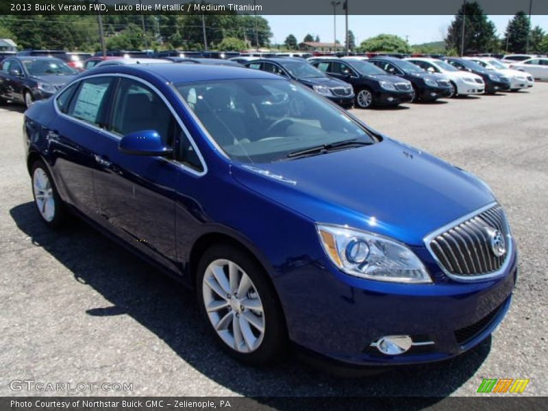 Luxo Blue Metallic / Medium Titanium 2013 Buick Verano FWD